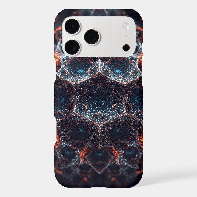 Dark Mystic Fractal Honeycomb Abstract (Back)