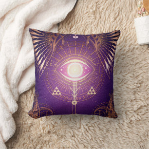 Dark Mystical Arcane Eye of Eternity Cushion