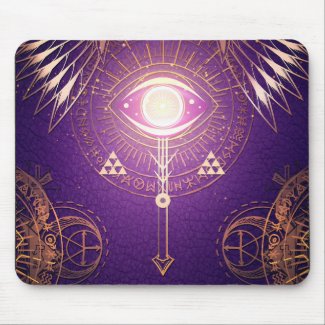 Dark Mystical Arcane Eye of Eternity Mouse Mat