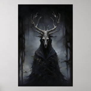 Dark Mystical Creature Dark Academia, Dark Poster
