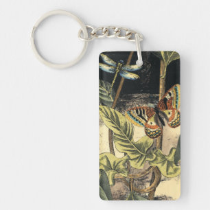 Dark Nature Scene by Vision Studio Key Ring