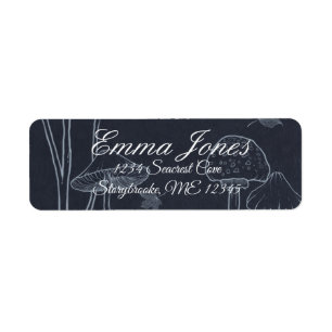 Dark Navy Chalk Mushroom 