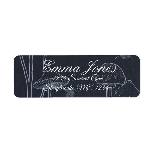 Dark Navy Chalk Mushroom  (Front)