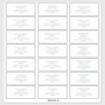 Dark Navy Font Wedding Guest Address Sticker<br><div class="desc">This Dark Navy Font wedding guest address sticker is just what you've been looking for to complete your simple rustic moody wedding. It is sure to bring your colourful minimalist vibe together in a beautiful way! Keep it as is, or choose to personalise it with your photos! You can also...</div>