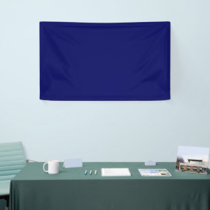 Dark Navy Solid Colour Banner