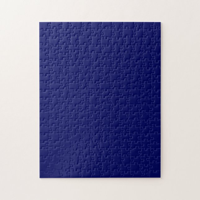 Dark Navy Solid Colour Jigsaw Puzzle (Vertical)