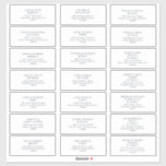 Dark Navy Wedding Guest Address labels<br><div class="desc">These dark navy wedding guest address labels are perfect for your classy boho wedding. Its simple, unique abstract design accompanied by a contemporary minimal script and a white and black colour palette gives this product a feel of elegant formal luxury while staying simplistic, chic bohemian. Keep it as is, or...</div>