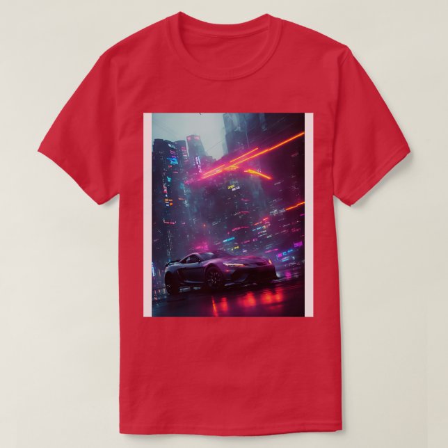 Dark Neon City Sports  26 T-Shirt (Design Front)