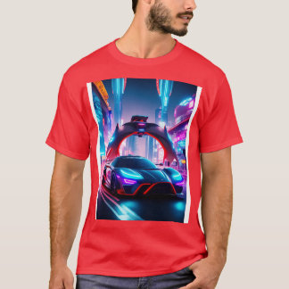 Dark Neon Sports  in Asian Neon City 1 T-Shirt