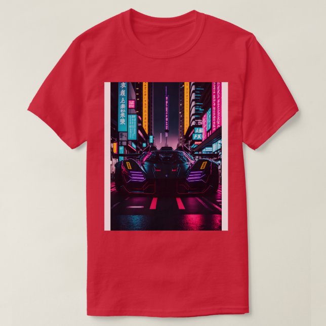 Dark Neon Sports  in Japanese Neon City 23 T-Shirt (Design Front)