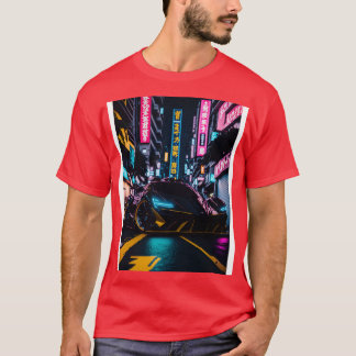 Dark Neon Sports  in Japanese Neon City 4 T-Shirt