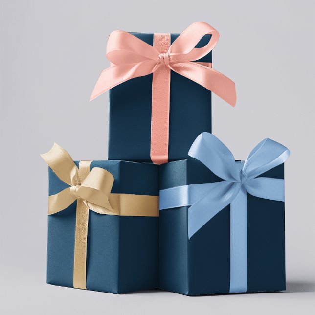 Dark Night Blue Wrapping Paper Sheets (Creator Uploaded)