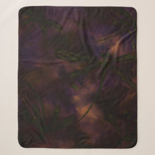 Dark Night Dragonfly Fire Sherpa Blanket