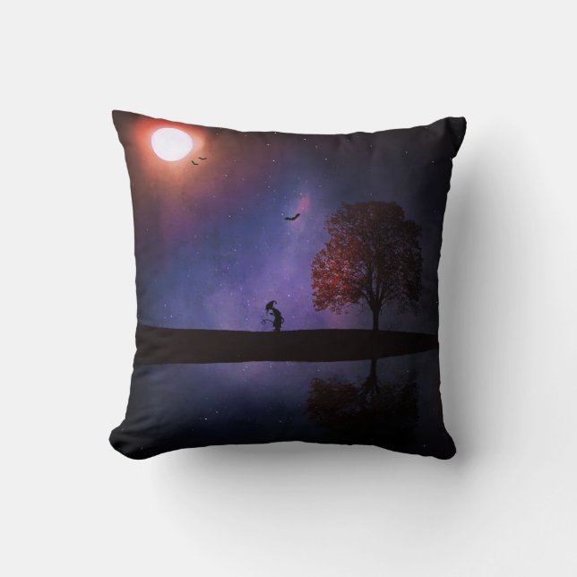 Dark Night Fantasy Pillow (Front)