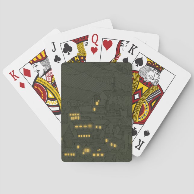 Dark night playing cards (Back)