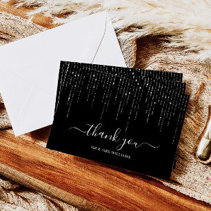 Dark Night & String Lights Thank You Card