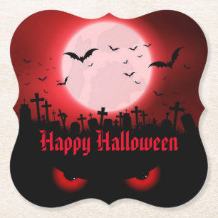 Dark Night Watchers Paper Coaster