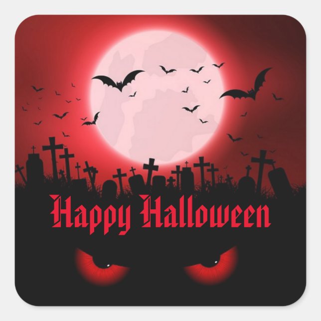 Dark Night Watchers Square Sticker (Front)