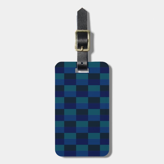 Dark Ocean at Night Colours Luggage Tag (Front Vertical)