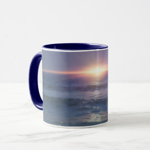Dark Ocean Sunset Dramatic Beach Lover Mug