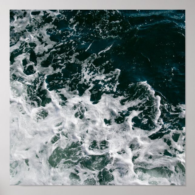 Dark Ocean Waves Poster (Front)