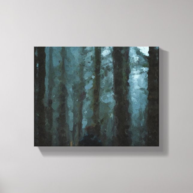 Dark Oil Forest  Canvas Print (Front)