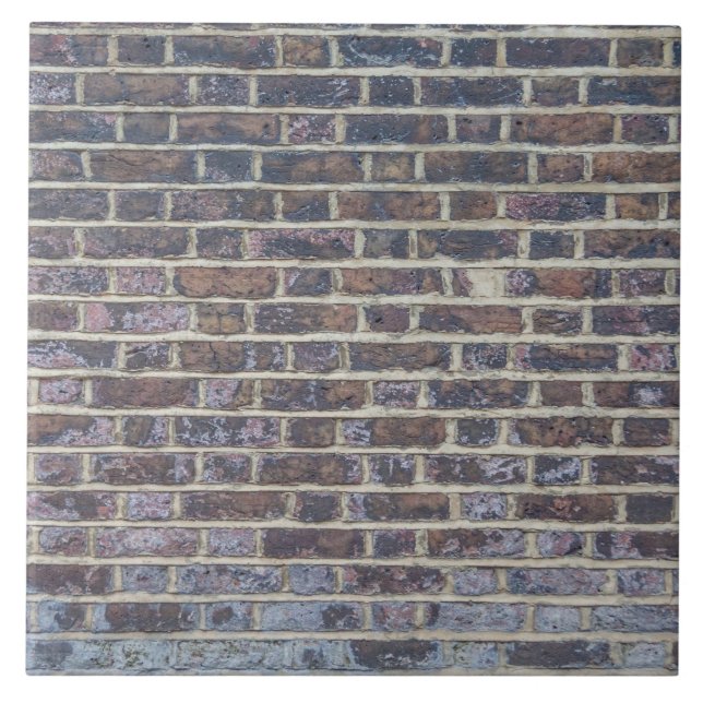 Dark old brick wall texture tile (Front)