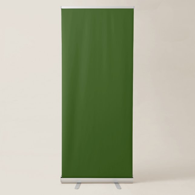 Dark olive green Best Vertical Retractable Banner (Front)