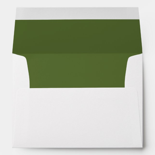 Dark Olive Green Envelope (Back (Bottom))