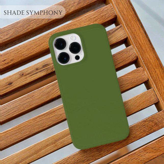 Dark Olive Green One of Best Solid Green Shades Case-Mate iPhone Case (Plain solid green samsung iphone cases)
