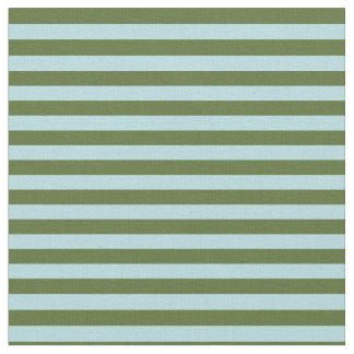 Dark Olive Green & Powder Blue Coloured Lines Fabric