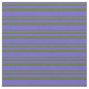 Dark Olive Green & Slate Blue Coloured Pattern Fabric