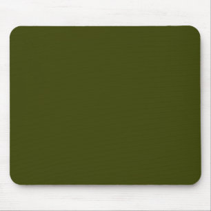 Dark olive green solid colour mouse mat