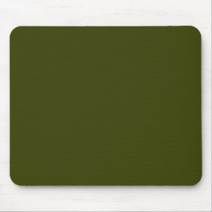 Dark olive green (solid colour) mouse mat