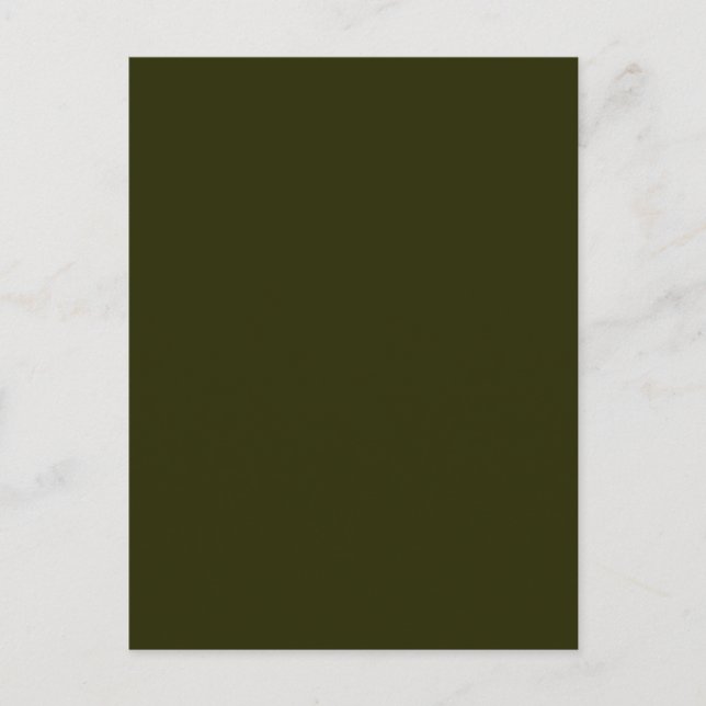 DARK OLIVE GREEN (solid colour) ~ Postcard (Front)