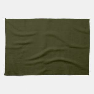 DARK OLIVE GREEN (solid colour) ~ Tea Towel