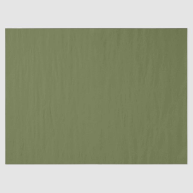 Dark Olive Green  Tissue Paper (Front)