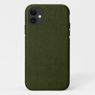 Dark olive textured iPhone 11 case