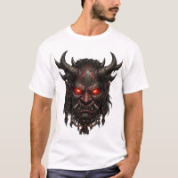 Dark Oni Demon Mask Japanese Horror Fantasy Artwor