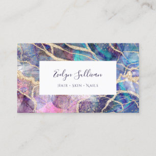 dark opal background business card