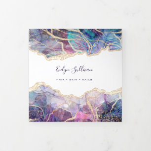 Dark Opal Design Trifold Brochure