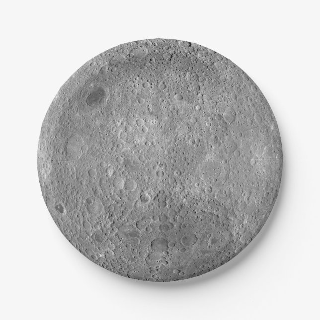 Dark or Far Side of the Moon Paper Plates (Front)