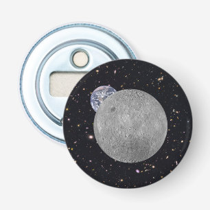 Dark or Far Side of the Moon Starry Sky Bottle Opener