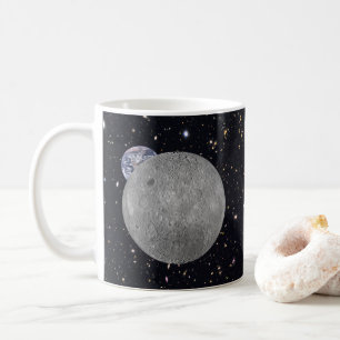 Dark or Far Side of the Moon Starry Sky Coffee Mug