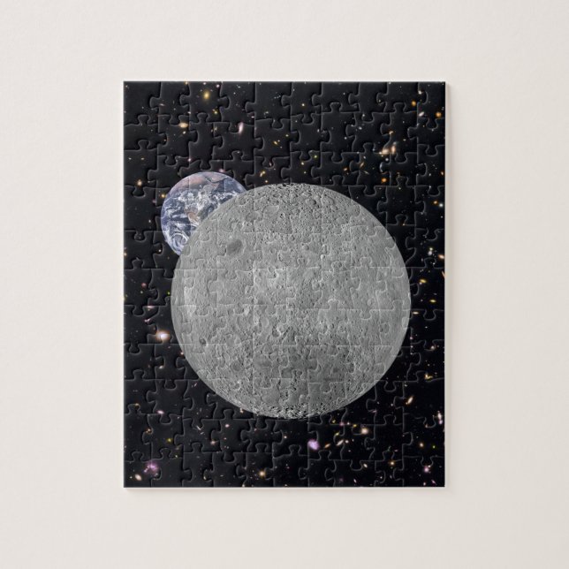 Dark or Far Side of the Moon Starry Sky Jigsaw Puzzle (Vertical)