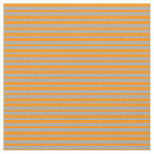 Dark Orange & Dark Grey Coloured Stripes Pattern Fabric