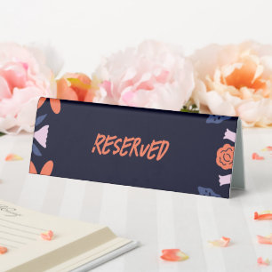 Dark Orange Floral Bridal Shower