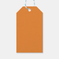 Dark orange Gift Tag