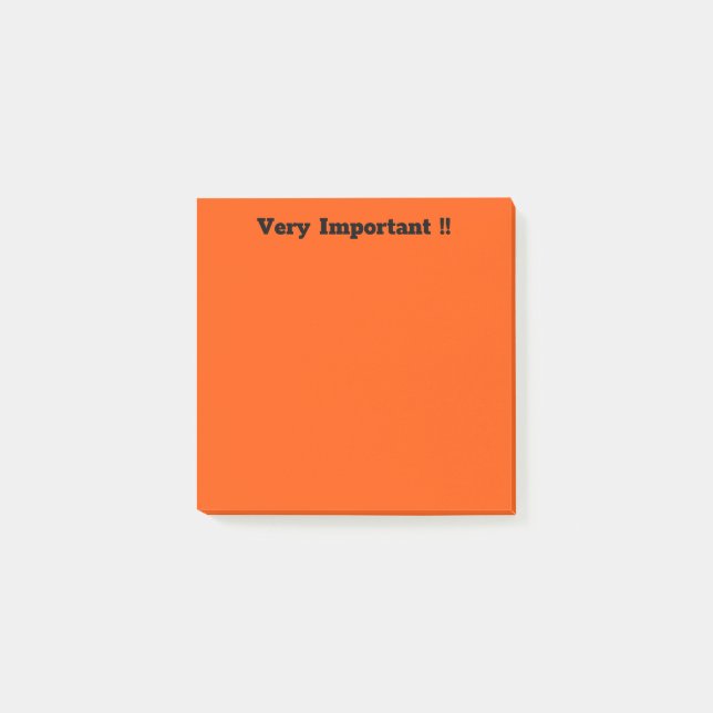 Dark Orange Post-it Notes (Front)
