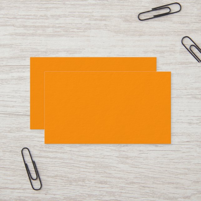 Dark Orange Premium Business Card (Front/Back In Situ)